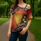 Australia Indigenous NAIDOC Week 2026 Cross Shoulder Shirt 50 Years Of Deadly