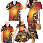 Australia Indigenous NAIDOC Week 2026 Family Matching Mermaid Dress and Hawaiian Shirt 50 Years Of Deadly