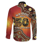 Australia Indigenous NAIDOC Week 2026 Family Matching Off The Shoulder Long Sleeve Dress and Hawaiian Shirt 50 Years Of Deadly