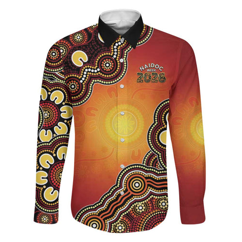Australia Indigenous NAIDOC Week 2026 Family Matching Off Shoulder Short Dress and Hawaiian Shirt 50 Years Of Deadly