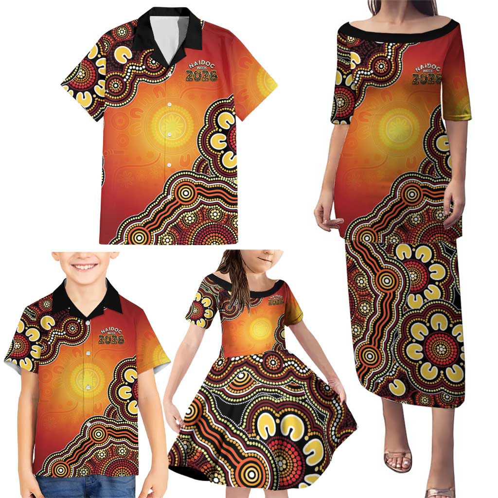 Australia Indigenous NAIDOC Week 2026 Family Matching Puletasi and Hawaiian Shirt 50 Years Of Deadly
