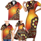 Australia Indigenous NAIDOC Week 2026 Family Matching Short Sleeve Bodycon Dress and Hawaiian Shirt 50 Years Of Deadly