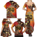 Australia Indigenous NAIDOC Week 2026 Family Matching Summer Maxi Dress and Hawaiian Shirt 50 Years Of Deadly