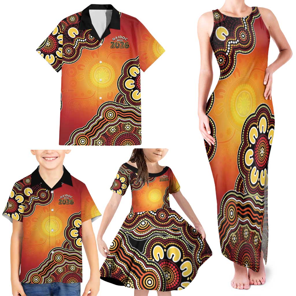 Australia Indigenous NAIDOC Week 2026 Family Matching Tank Maxi Dress and Hawaiian Shirt 50 Years Of Deadly