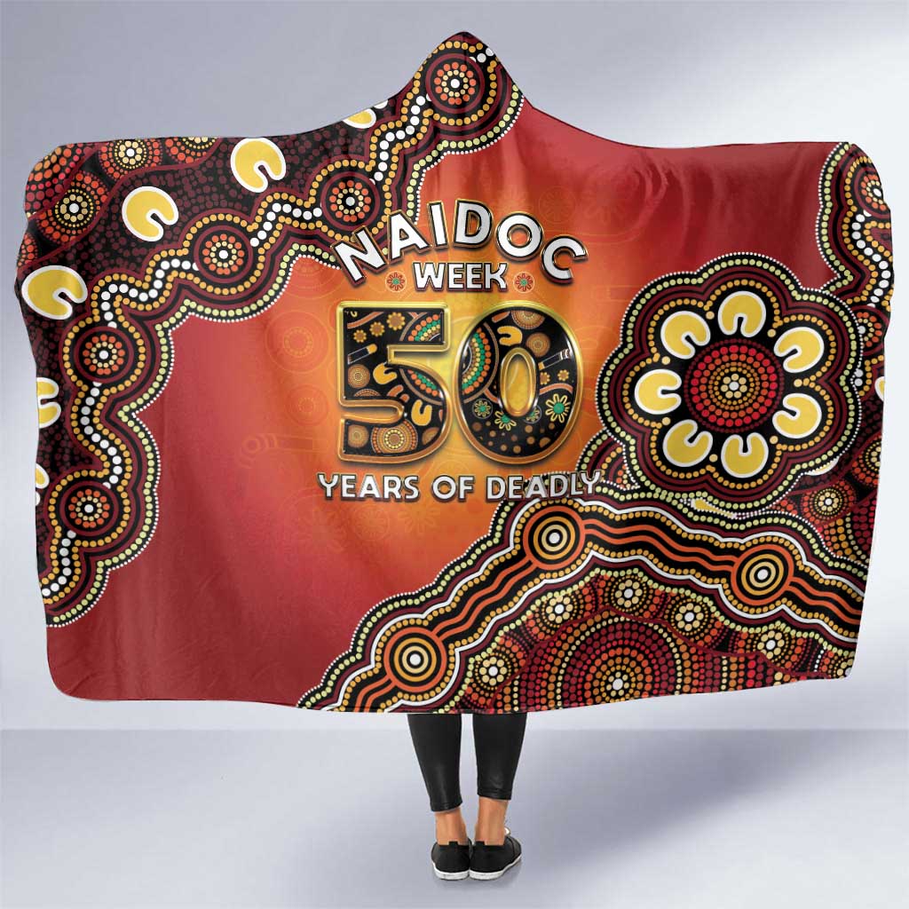Australia Indigenous NAIDOC Week 2026 Hooded Blanket 50 Years Of Deadly