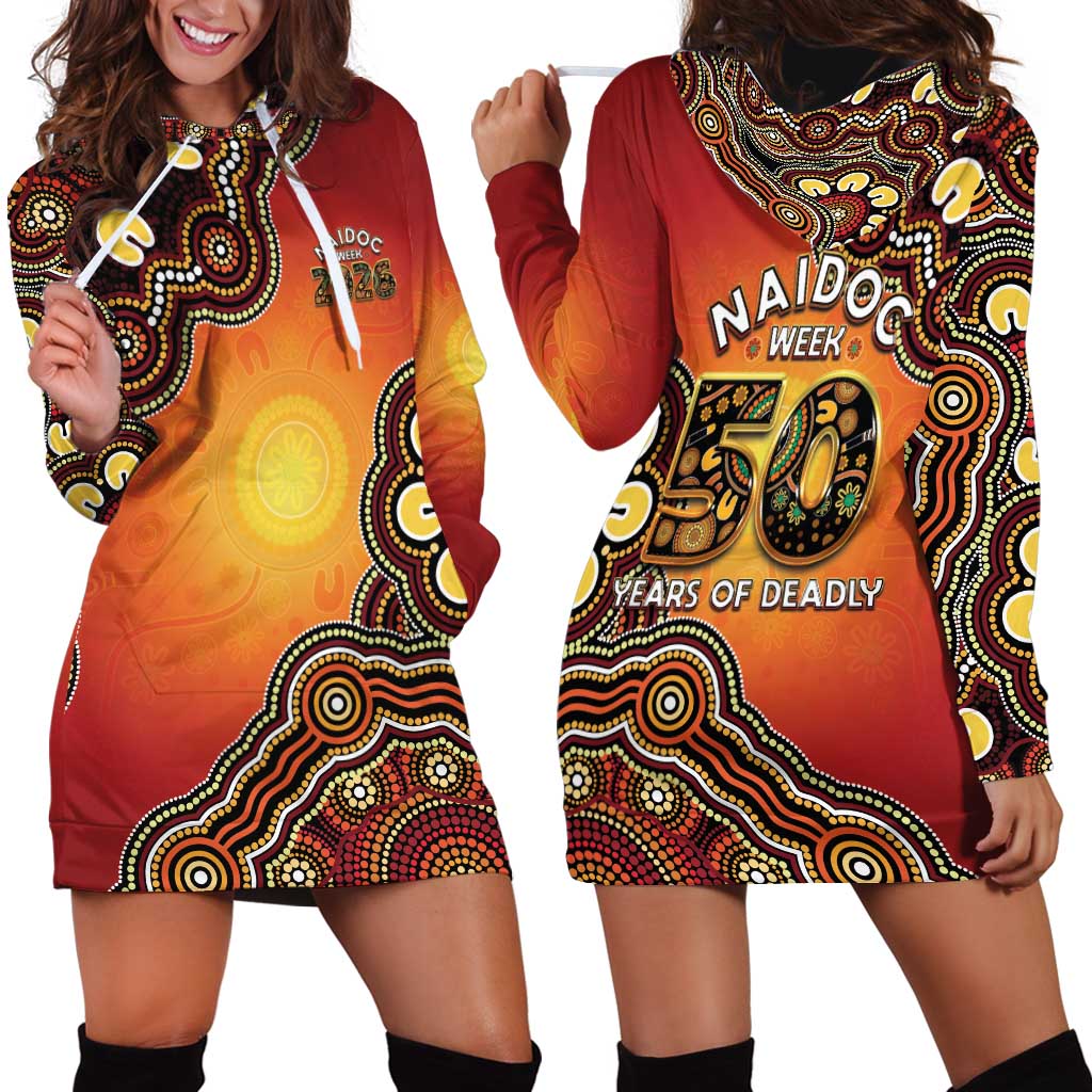 Australia Indigenous NAIDOC Week 2026 Hoodie Dress 50 Years Of Deadly