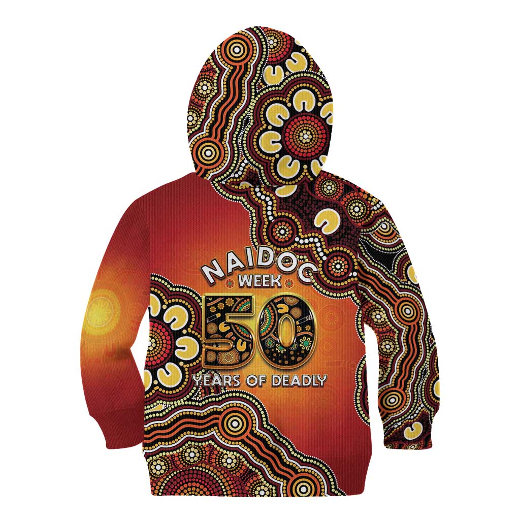 Australia Indigenous NAIDOC Week 2026 Kid Hoodie 50 Years Of Deadly