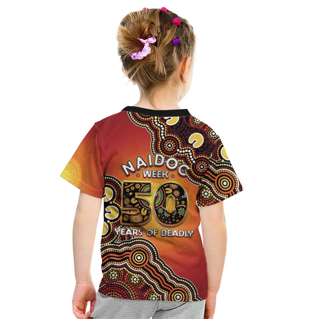 Australia Indigenous NAIDOC Week 2026 Kid T Shirt 50 Years Of Deadly