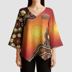 Australia Indigenous NAIDOC Week 2026 Kimono Sleeve Blouse 50 Years Of Deadly