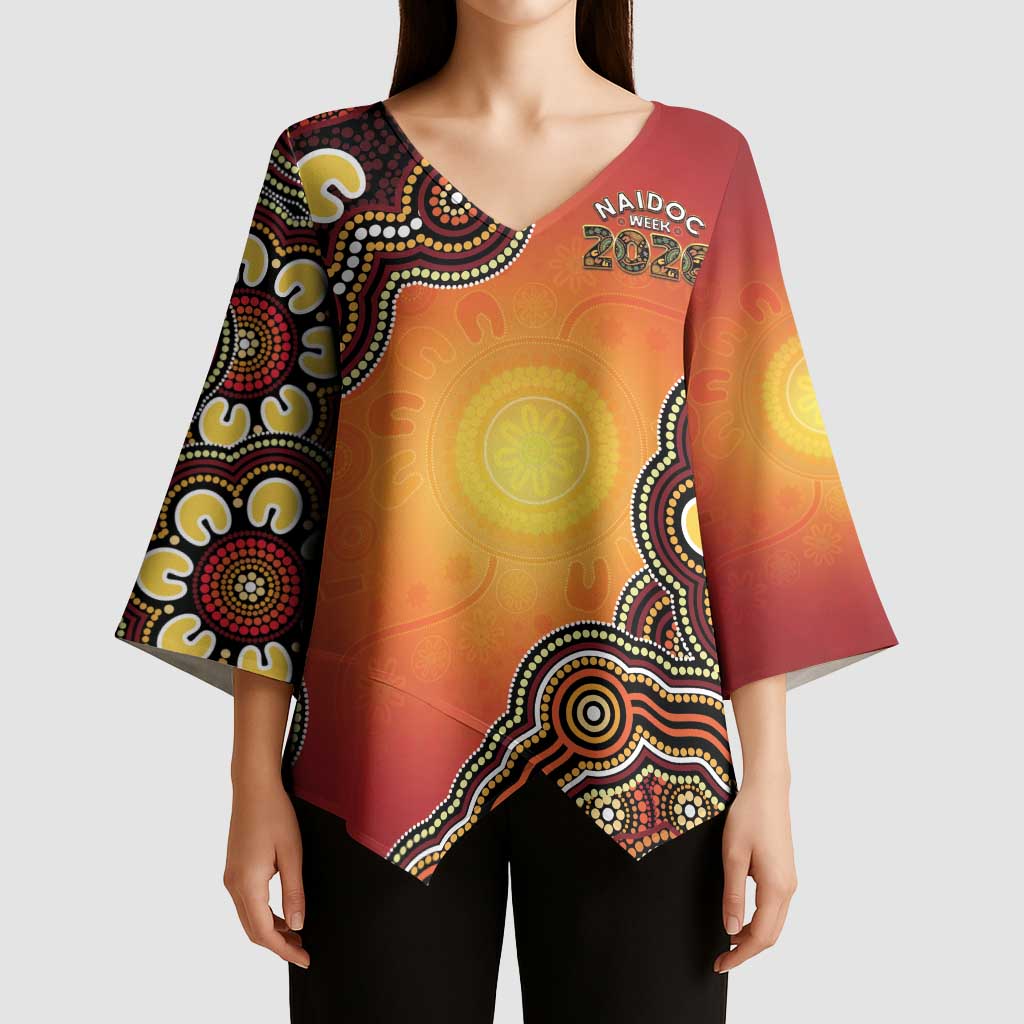 Australia Indigenous NAIDOC Week 2026 Kimono Sleeve Blouse 50 Years Of Deadly