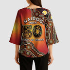 Australia Indigenous NAIDOC Week 2026 Kimono Sleeve Blouse 50 Years Of Deadly