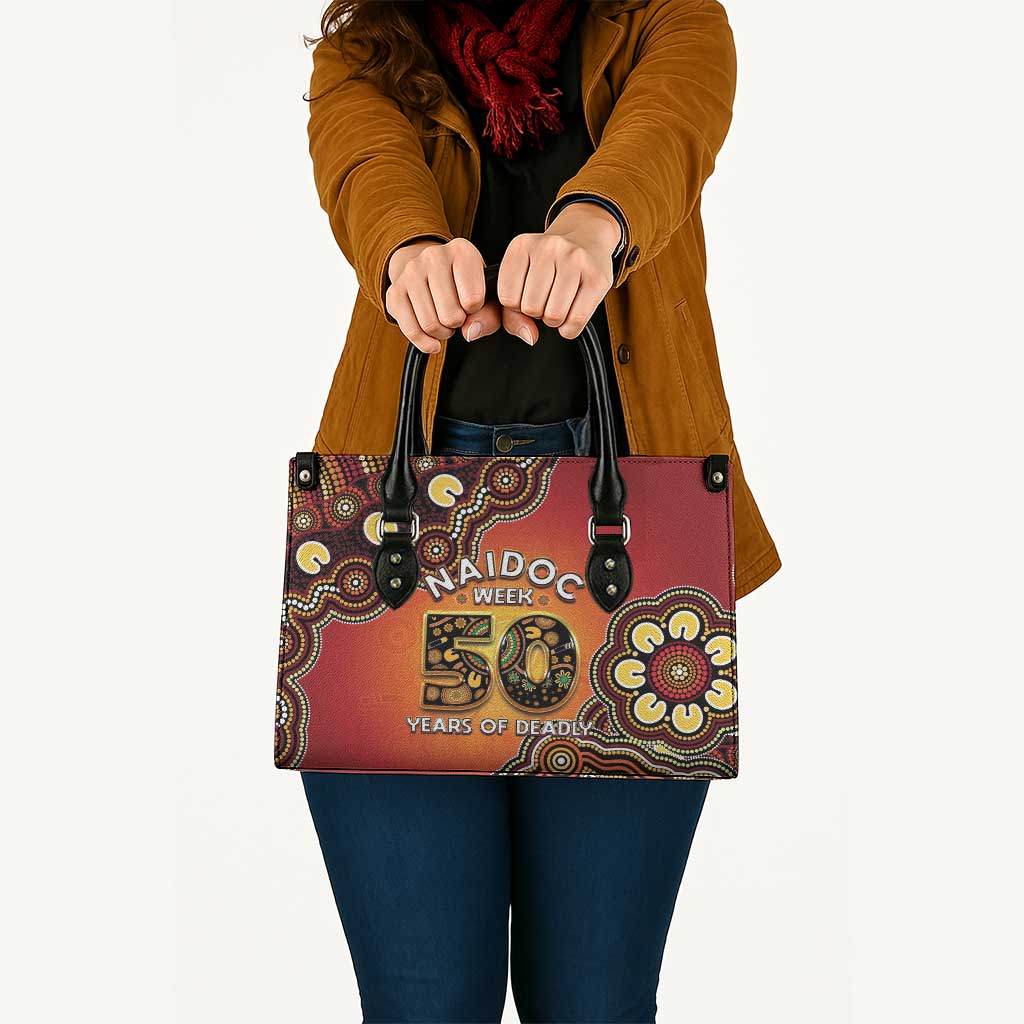 Australia Indigenous NAIDOC Week 2026 Leather Bag 50 Years Of Deadly