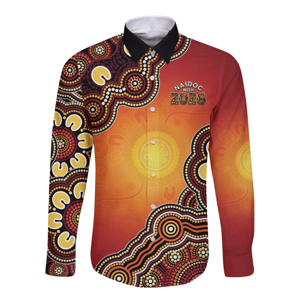 Australia Indigenous NAIDOC Week 2026 Long Sleeve Button Shirt 50 Years Of Deadly
