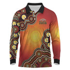 Australia Indigenous NAIDOC Week 2026 Long Sleeve Polo Shirt 50 Years Of Deadly