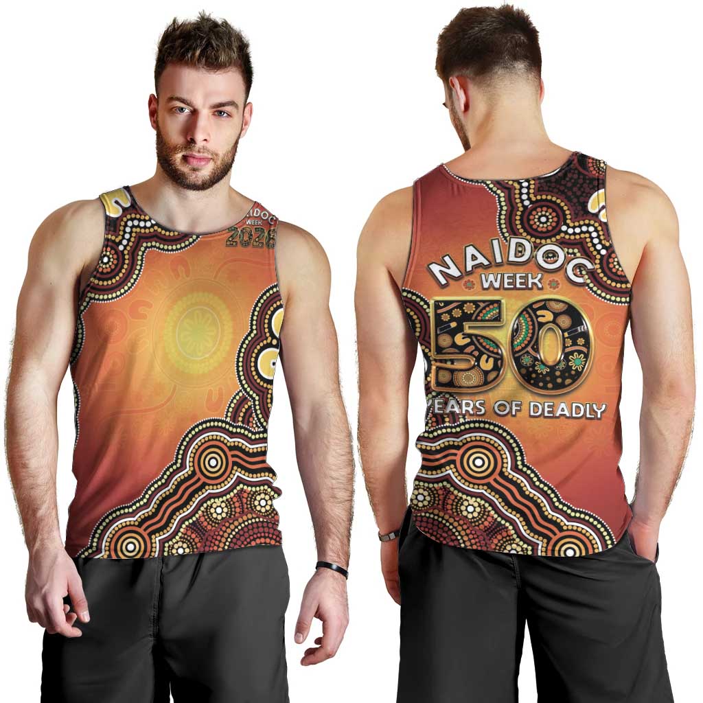 Australia Indigenous NAIDOC Week 2026 Men Tank Top 50 Years Of Deadly