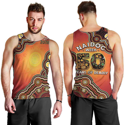Australia Indigenous NAIDOC Week 2026 Men Tank Top 50 Years Of Deadly