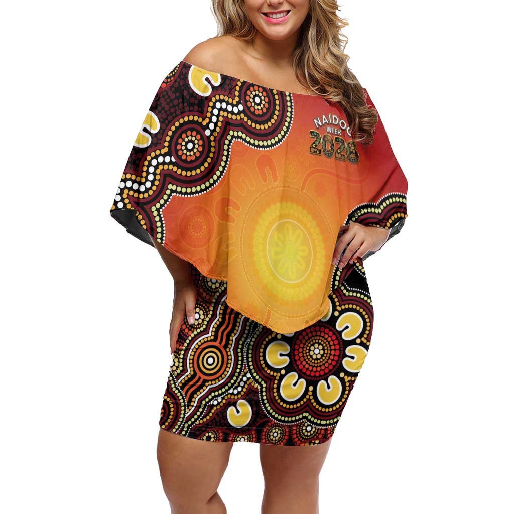 Australia Indigenous NAIDOC Week 2026 Off Shoulder Short Dress 50 Years Of Deadly