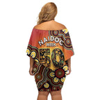 Australia Indigenous NAIDOC Week 2026 Off Shoulder Short Dress 50 Years Of Deadly
