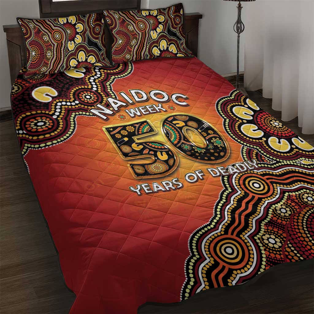 Australia Indigenous NAIDOC Week 2026 Quilt Bed Set 50 Years Of Deadly