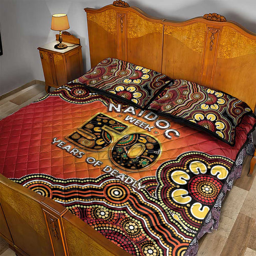 Australia Indigenous NAIDOC Week 2026 Quilt Bed Set 50 Years Of Deadly