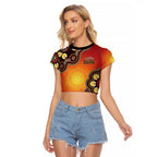 Australia Indigenous NAIDOC Week 2026 Raglan Cropped T Shirt 50 Years Of Deadly