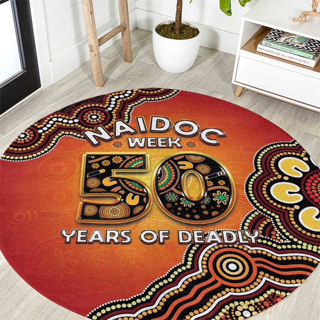 Australia Indigenous NAIDOC Week 2026 Round Carpet 50 Years Of Deadly