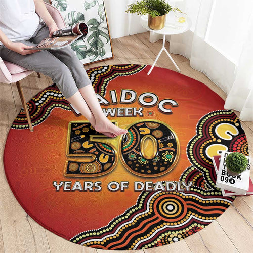 Australia Indigenous NAIDOC Week 2026 Round Carpet 50 Years Of Deadly