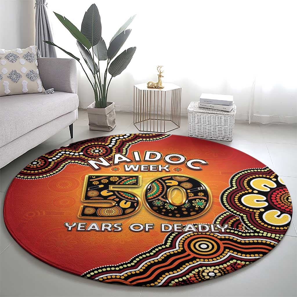 Australia Indigenous NAIDOC Week 2026 Round Carpet 50 Years Of Deadly