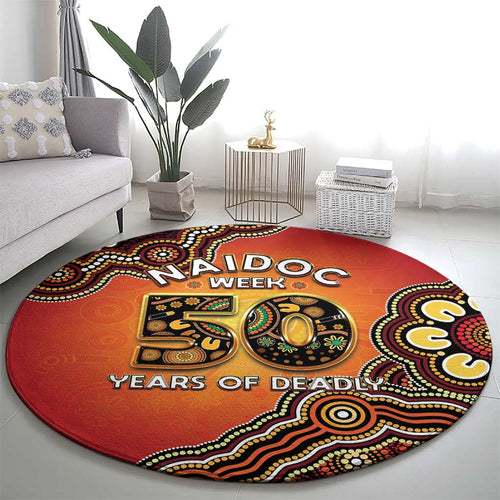 Australia Indigenous NAIDOC Week 2026 Round Carpet 50 Years Of Deadly
