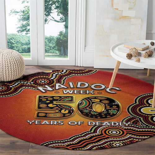 Australia Indigenous NAIDOC Week 2026 Round Carpet 50 Years Of Deadly
