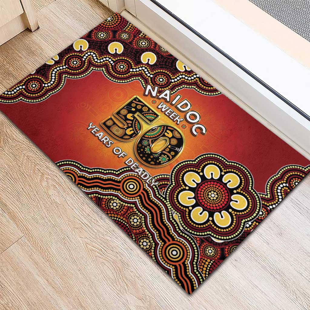 Australia Indigenous NAIDOC Week 2026 Rubber Doormat 50 Years Of Deadly