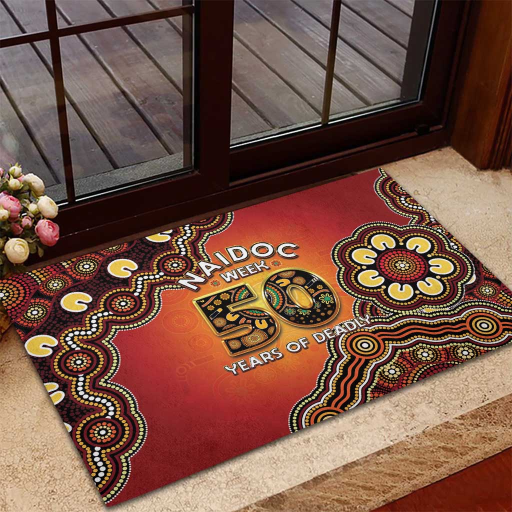 Australia Indigenous NAIDOC Week 2026 Rubber Doormat 50 Years Of Deadly