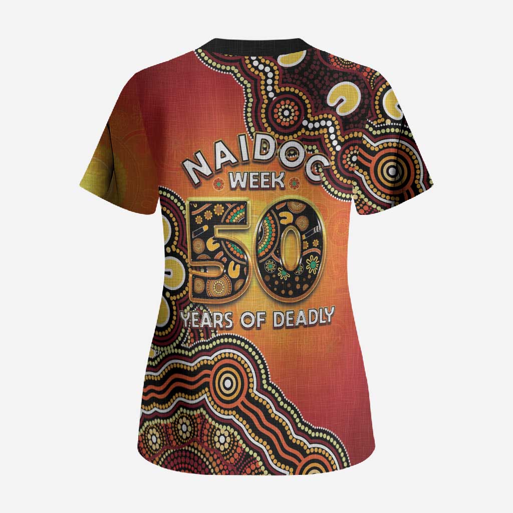 Australia Indigenous NAIDOC Week 2026 Scrub Top 50 Years Of Deadly