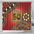 Australia Indigenous NAIDOC Week 2026 Shower Curtain 50 Years Of Deadly