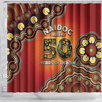 Australia Indigenous NAIDOC Week 2026 Shower Curtain 50 Years Of Deadly