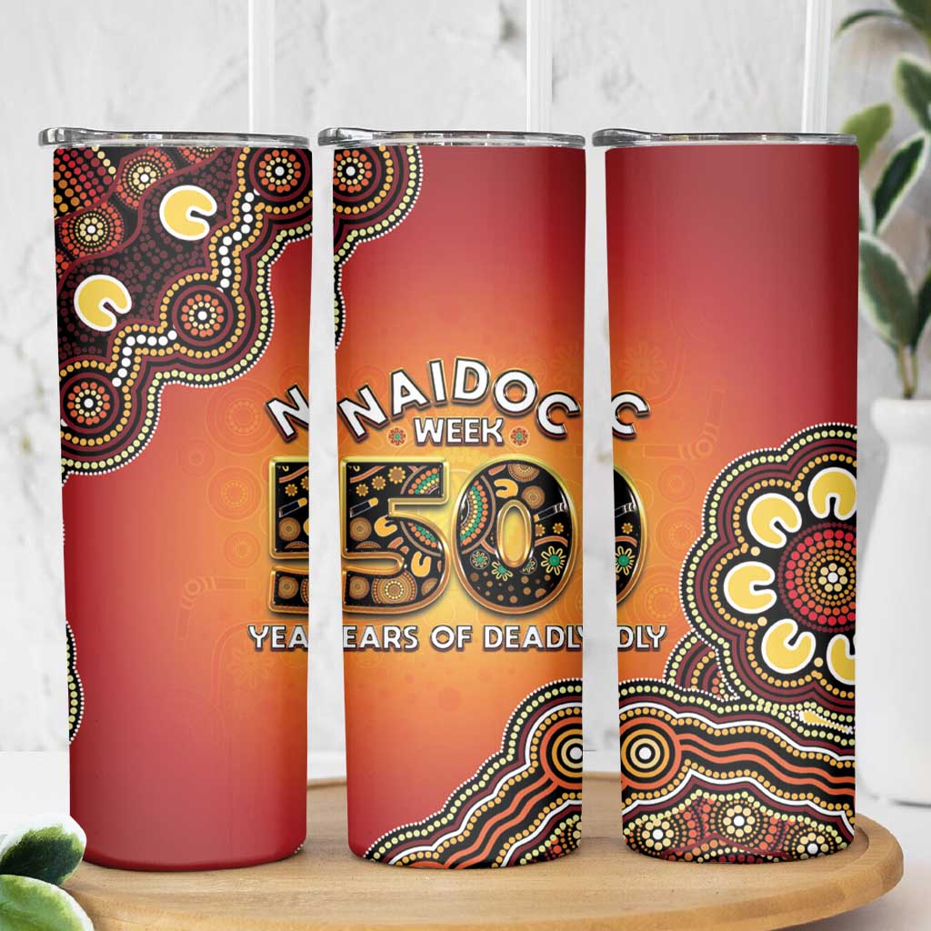 Australia Indigenous NAIDOC Week 2026 Skinny Tumbler 50 Years Of Deadly