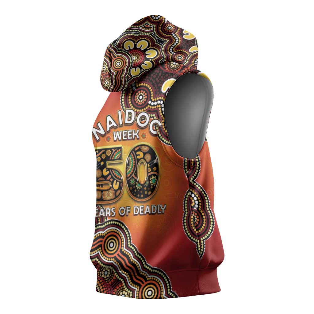 Australia Indigenous NAIDOC Week 2026 Sleeveless Hoodie 50 Years Of Deadly
