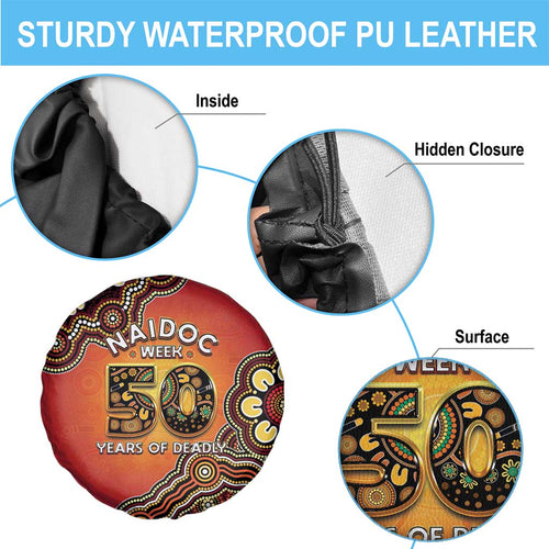 Australia Indigenous NAIDOC Week 2026 Spare Tire Cover 50 Years Of Deadly