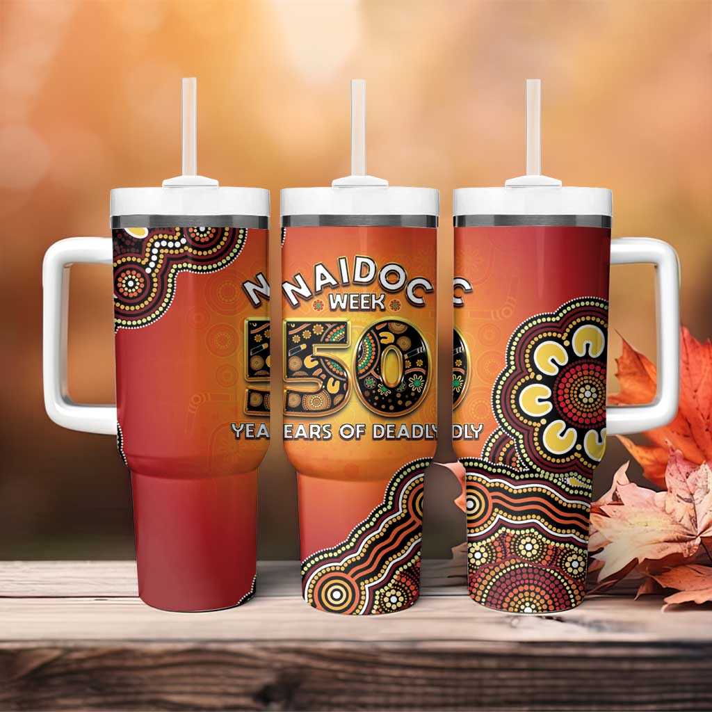 Australia Indigenous NAIDOC Week 2026 Tumbler With Handle 50 Years Of Deadly