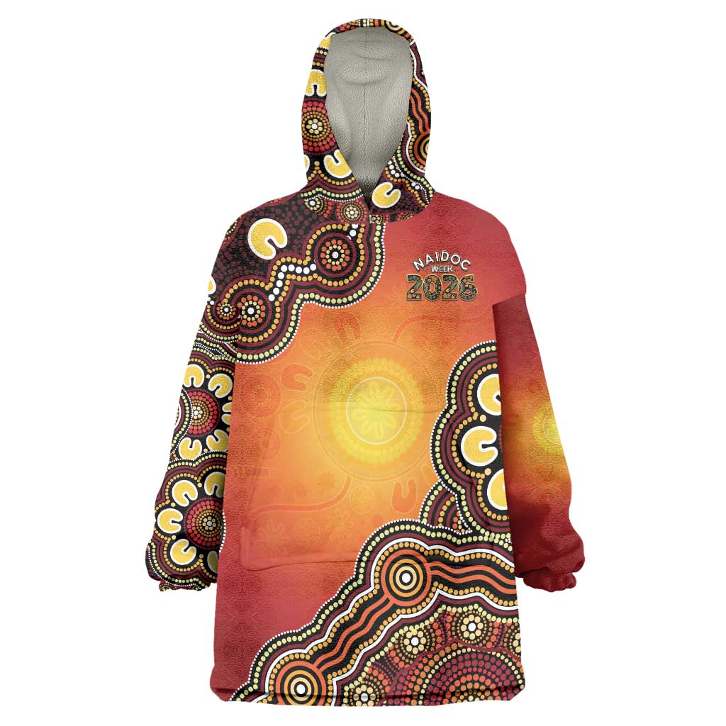 Australia Indigenous NAIDOC Week 2026 Wearable Blanket Hoodie 50 Years Of Deadly
