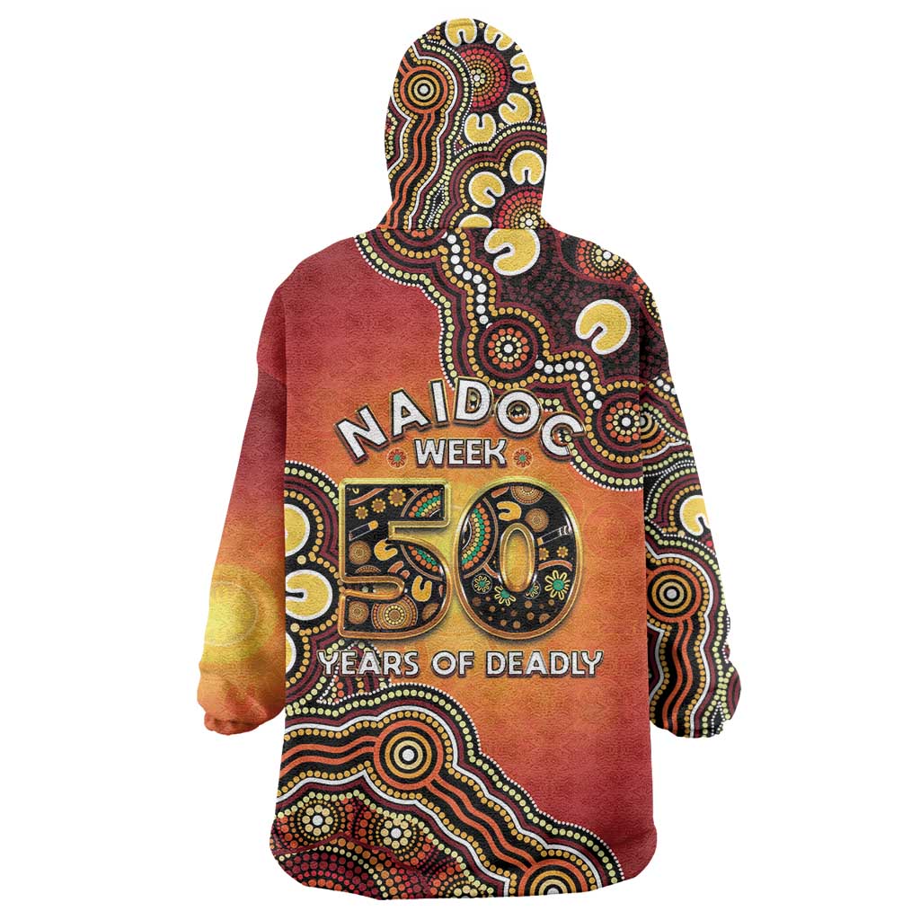 Australia Indigenous NAIDOC Week 2026 Wearable Blanket Hoodie 50 Years Of Deadly