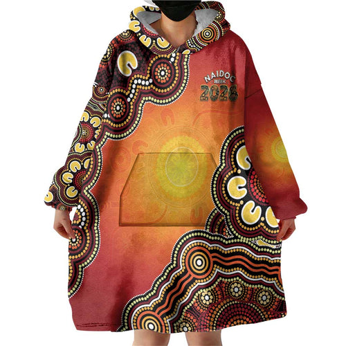 Australia Indigenous NAIDOC Week 2026 Wearable Blanket Hoodie 50 Years Of Deadly