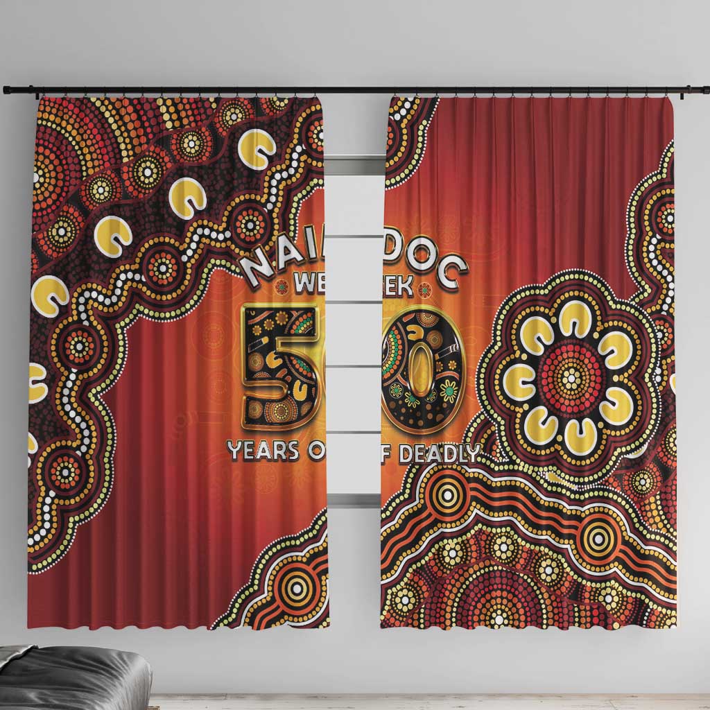 Australia Indigenous NAIDOC Week 2026 Window Curtain 50 Years Of Deadly