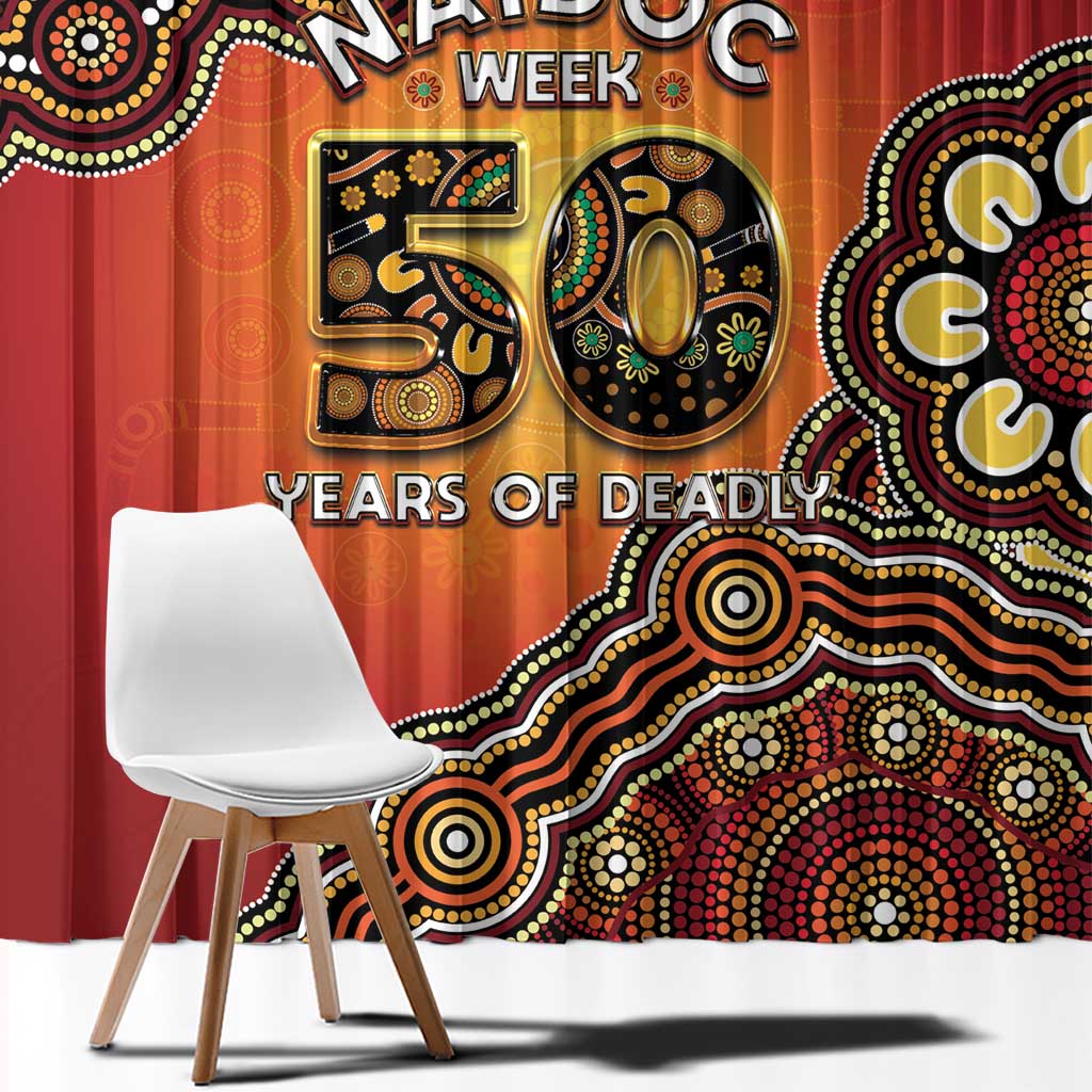 Australia Indigenous NAIDOC Week 2026 Window Curtain 50 Years Of Deadly
