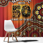 Australia Indigenous NAIDOC Week 2026 Window Curtain 50 Years Of Deadly
