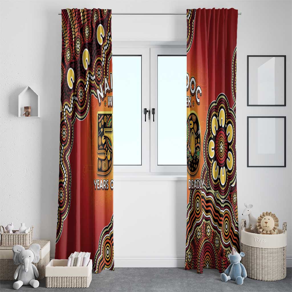 Australia Indigenous NAIDOC Week 2026 Window Curtain 50 Years Of Deadly