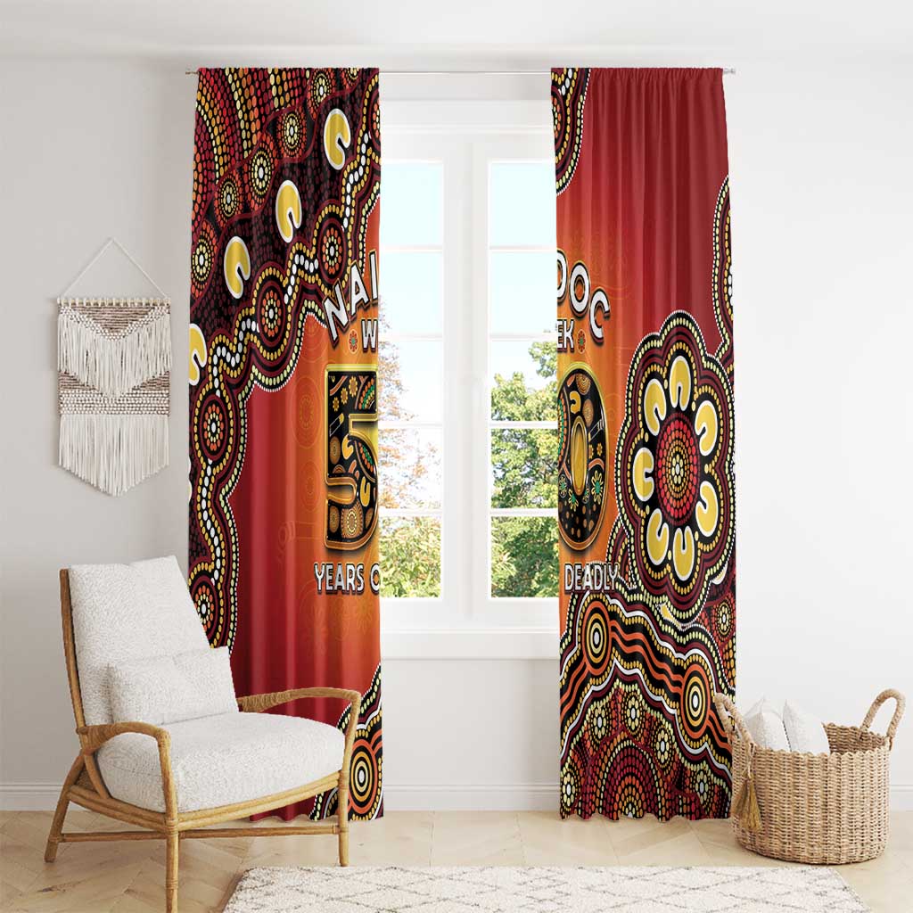 Australia Indigenous NAIDOC Week 2026 Window Curtain 50 Years Of Deadly