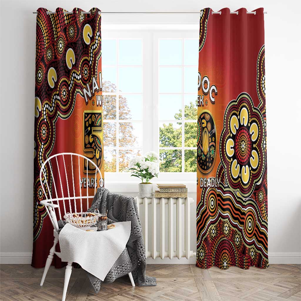 Australia Indigenous NAIDOC Week 2026 Window Curtain 50 Years Of Deadly