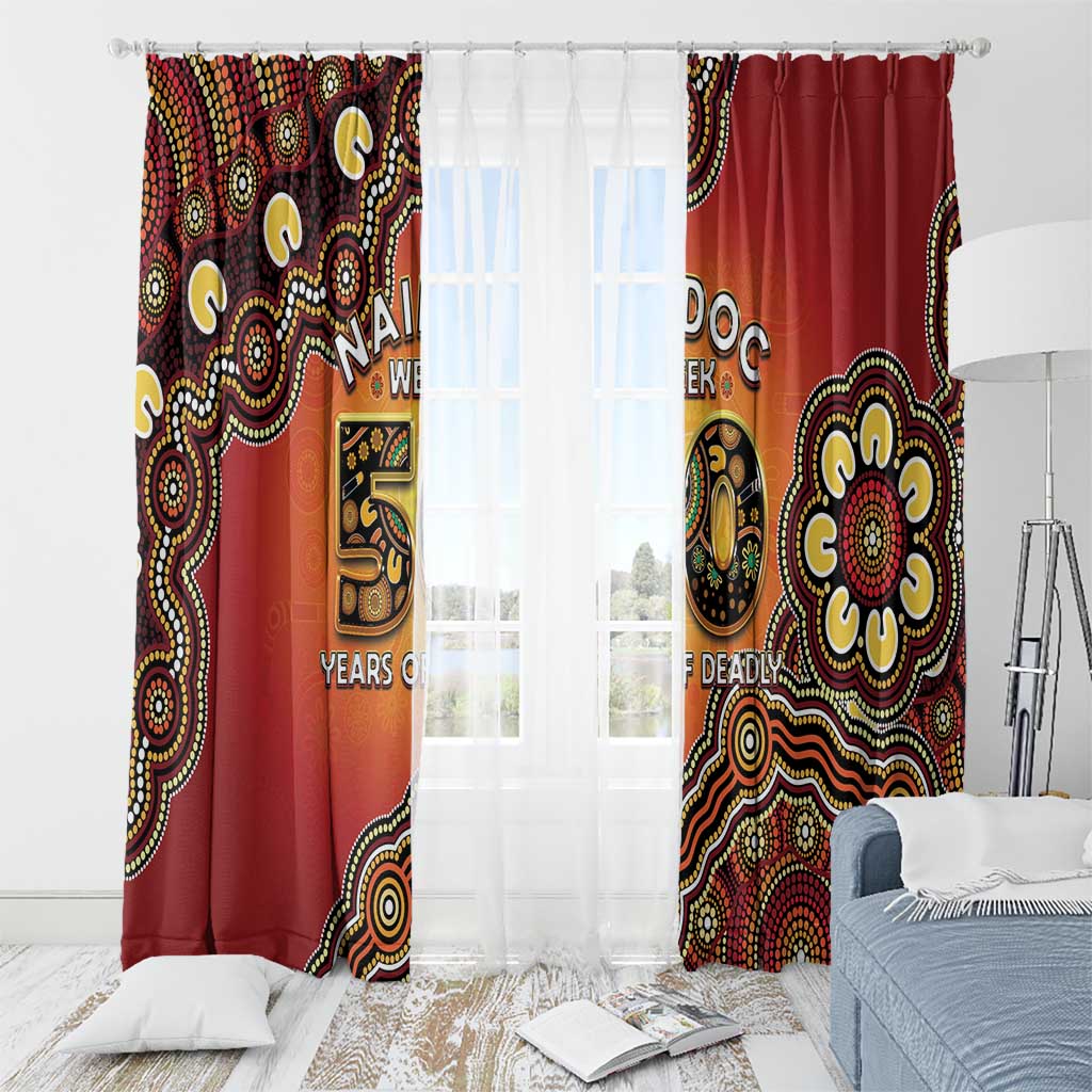 Australia Indigenous NAIDOC Week 2026 Window Curtain 50 Years Of Deadly