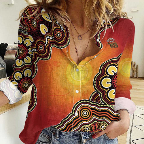 Australia Indigenous NAIDOC Week 2026 Women Casual Shirt 50 Years Of Deadly